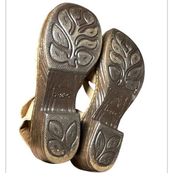 BOC by Born Cecila Clogs Slingback Platform Sandals Natural Beige Womens Size 8 - Picture 6 of 7